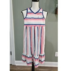 Nautica Girl's Size Small‎ (7) Striped Sleeveless Dress